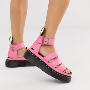 Dr Marten Clarissa Pink Sandals Size 6/EU 37